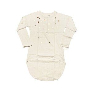 NWT Tea Collection Star Henley Hi Lo Top Size 14